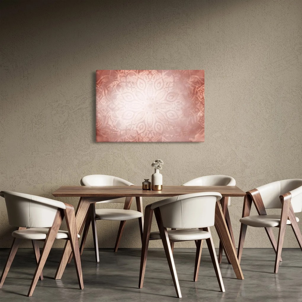 Tablou - Mandala roz (90x60 cm)