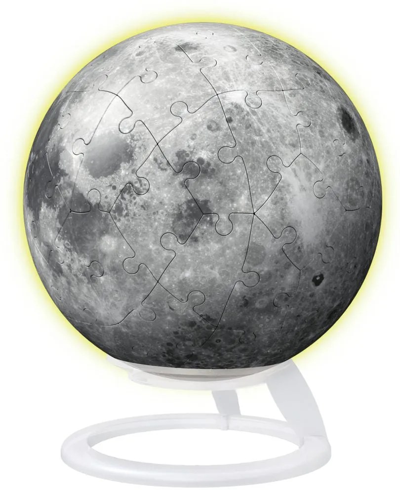 PUZZLE 3D LUNA LUMINEAZA IN INTUNERIC 72 PIESE - RAVENSBURGER (RVS3D11586)