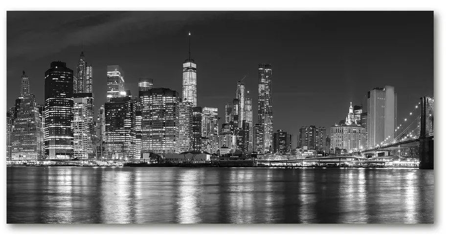 Tablou acrilic Manhattan pe timp de noapte