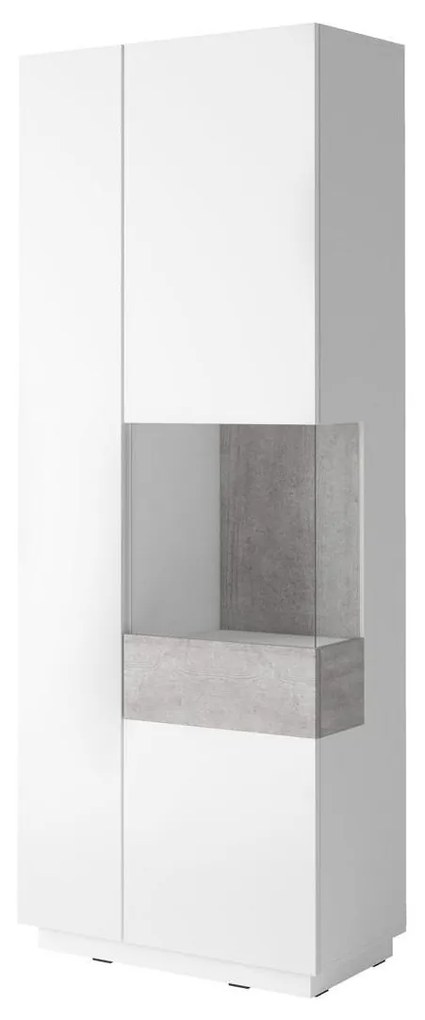 Vitrină Stacey Typ 13 (beton + alb). 1030490
