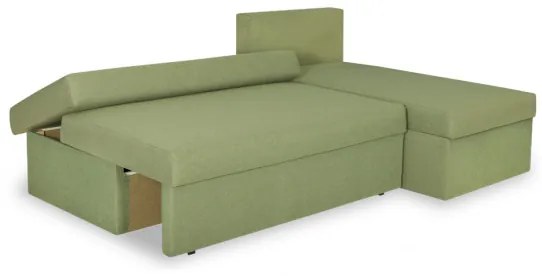 Coltar Extensibil Cu Lada Depozitare Modulo, Interschimbabil Stanga/Dreapta, Verde