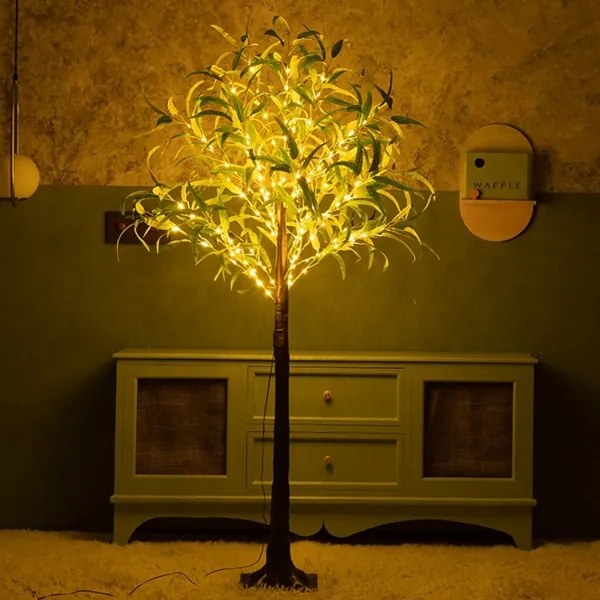 Decorațiune LED solară Aigostar 150xLED/3,2m IP65 alb cald măslin