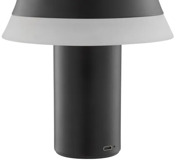 Brilliant KINICH lampă de masă LED reglabilă, tactilă, reîncărcabilă, 2,5W/5V, 2700K, negru