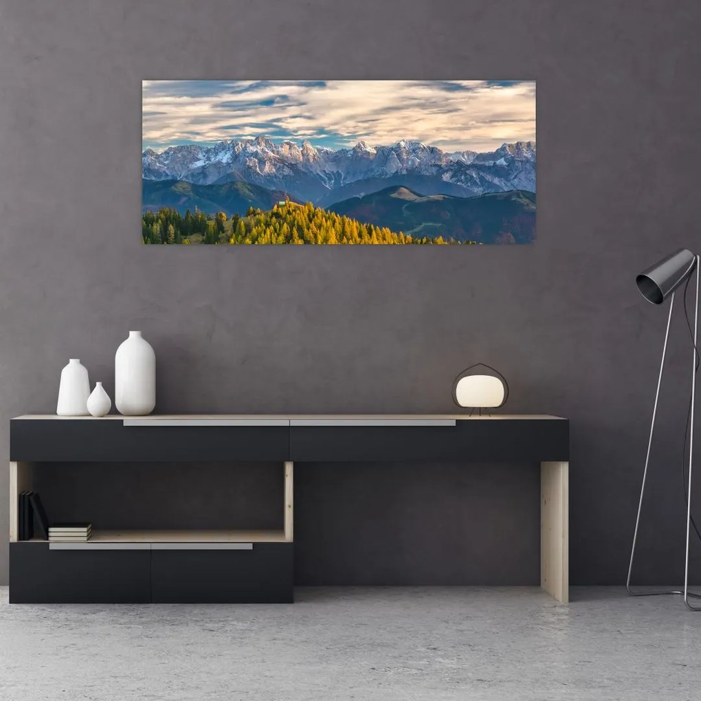 Tablou - panorama montană (120x50 cm)
