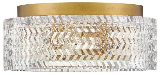 Plafonieră Hinkley HK-ELLE-F-S-HB 2xE27/60W/230V d. 30,5 cm auriu