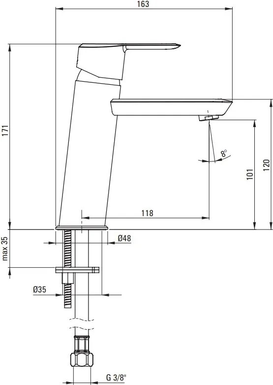 ARNIKA Baterie Lavoar - Finisaj Auriu Periat - BQA_R20M