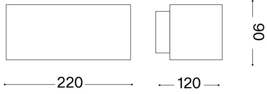 Aplică de exterior Ideal Lux ANDROMEDA 1xE27/60W/230V IP55 maro