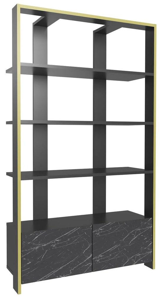 Raft Eleanoretta (Marmură negru + negru + Auriu). 1106763