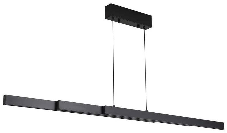 Lustra LED suspendata extensibila Linear negru