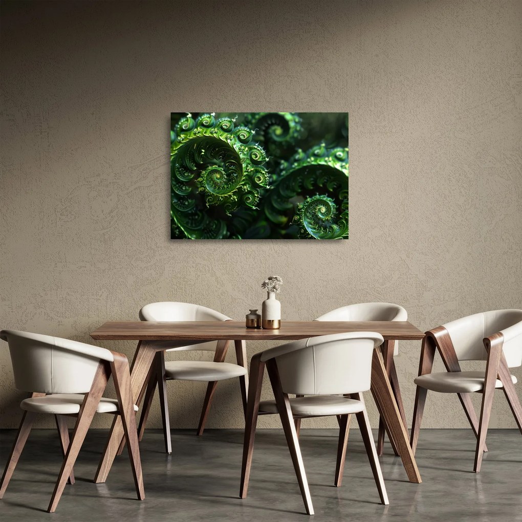 Tablou pe sticlă - Spirale (70x50 cm)