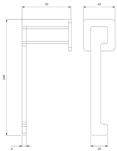 Suport de hârtie igienică OMNIRES NL80510CR NELSON crom lucios
