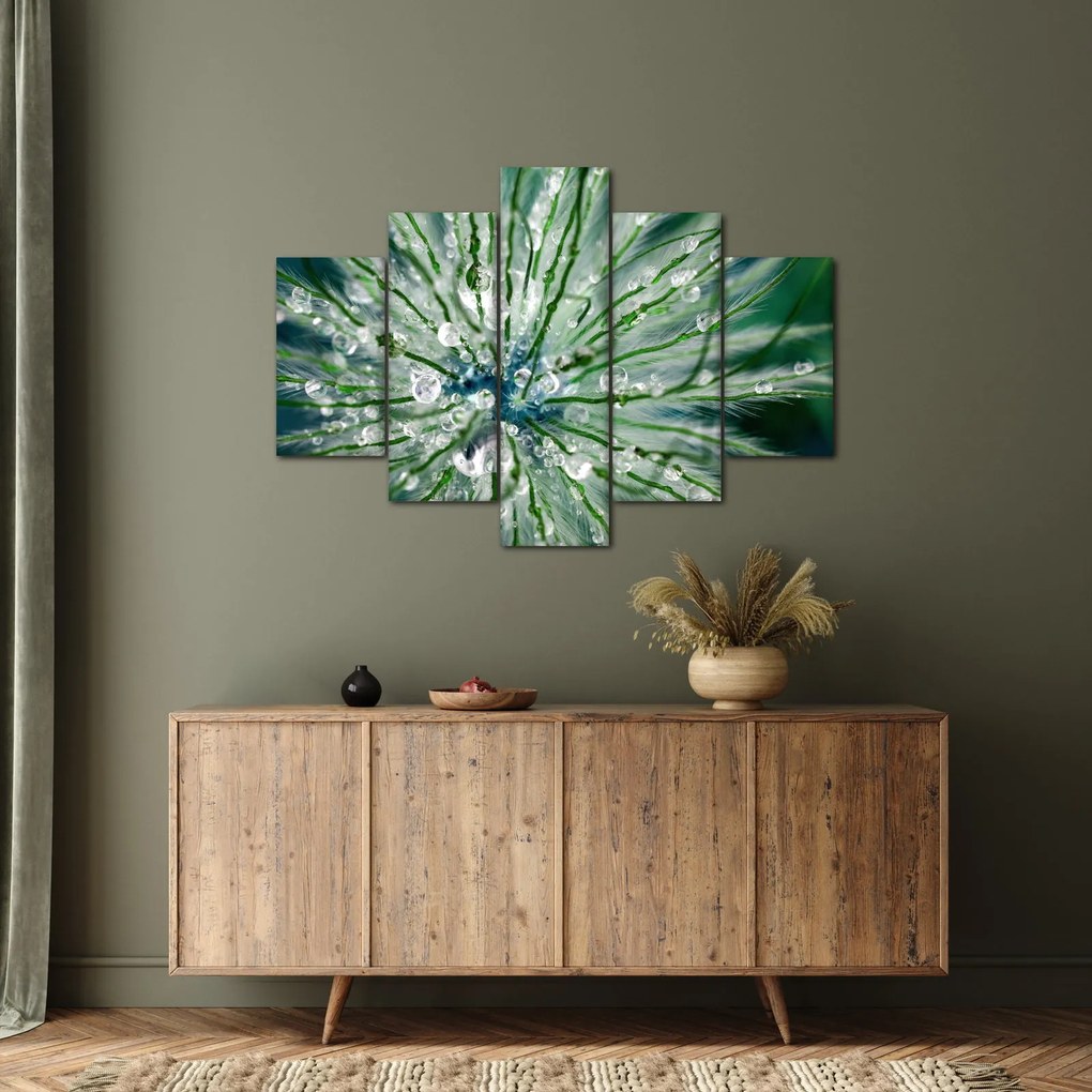 Tablou - Imagine macro a unei flori (150x105 cm)