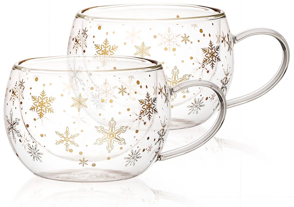 Pahare termo cappuccino 4Home Snow Hot&Cool270 ml, 2 buc.