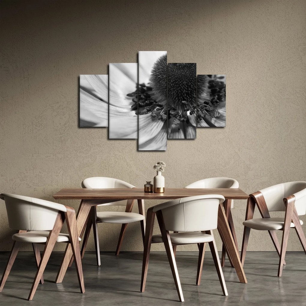 Tablou - Floare în alb-negru (150x105 cm)
