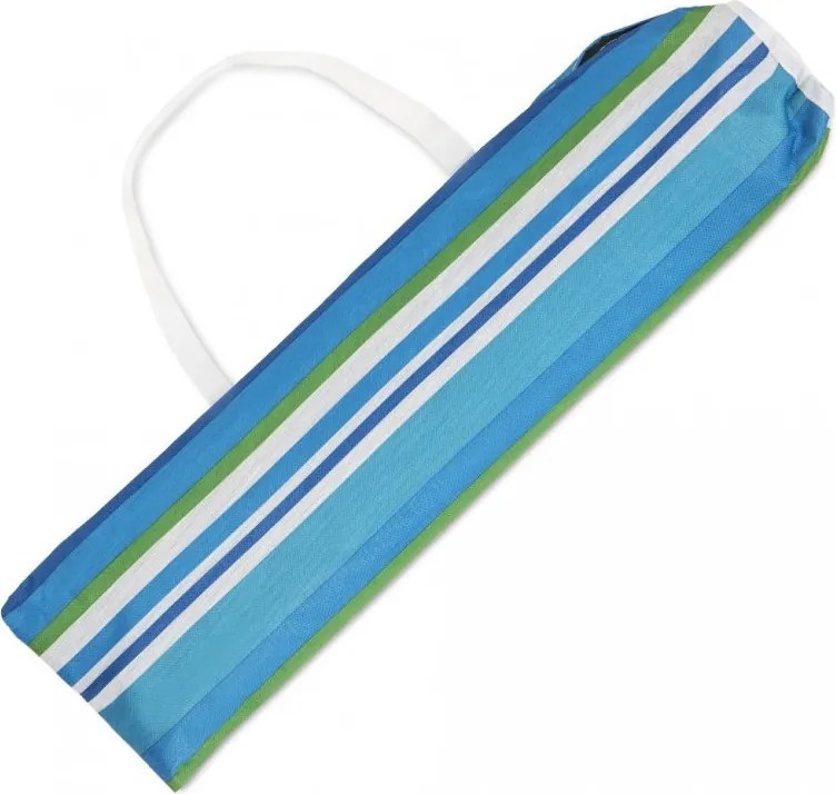 Set de 2 sezlonguri pliante pentru plaja SAND, albastru-alb