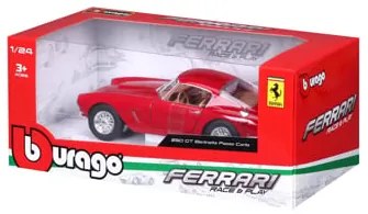 Macheta Masinuta Bburago 1 24 Ferrari 250 GT Berlinetta Passo Corto Rosu, 26025ROSU