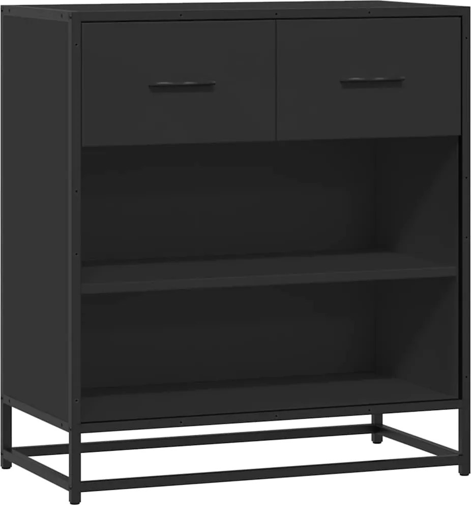 vidaXL Bufetă neagră 68x35x76 cm lemn prelucrat