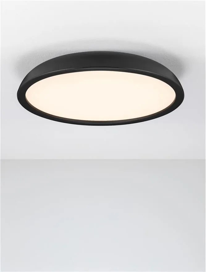 Lustra LED aplicata stil modern FELICIA negru 60cm