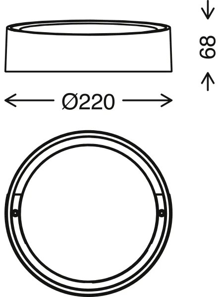 Aplică LED de exterior GENUA LED/18W/230V IP44 alb Briloner 3019-016