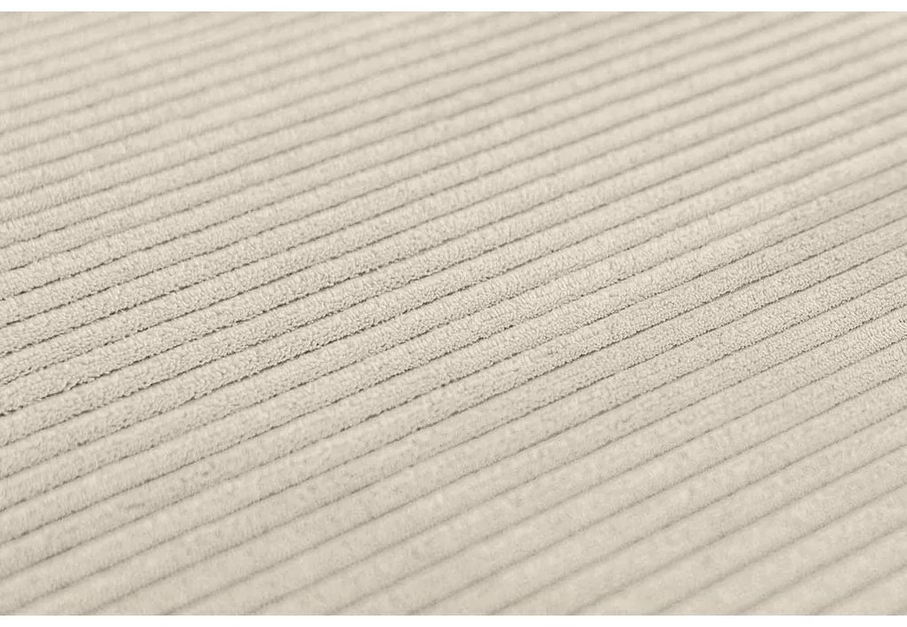 Canapea extensibila cu trei locuri si taburet SMART SET, crem