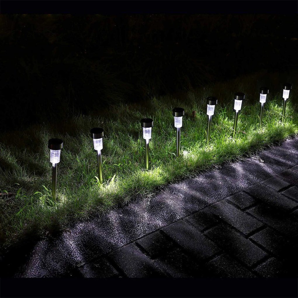Deuba Set 8 panouri solare LED 31 cm
