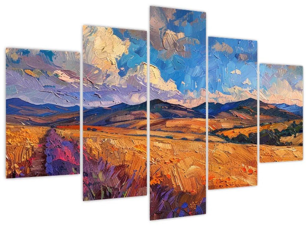 Tablou - Pictură în ulei de peisaj (150x105 cm)