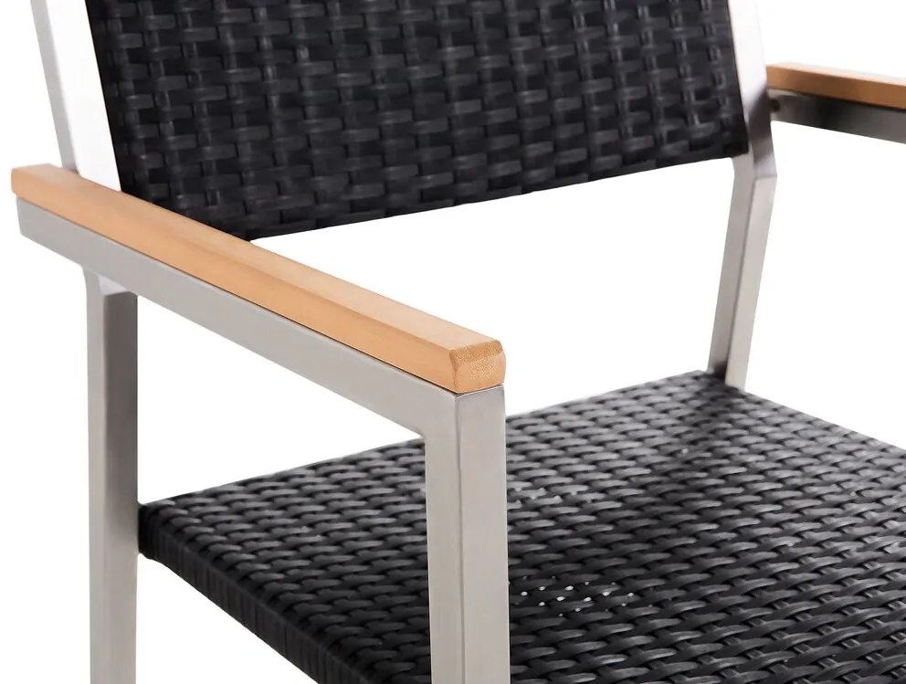 Set mobilier de grădină Cleopatra (negru ratan). 1078482