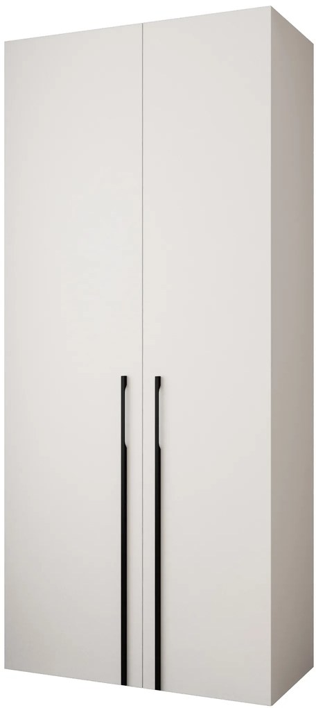 Dulap de haine 110 cm Carmela 40-3 (alb + Negru). 1126593