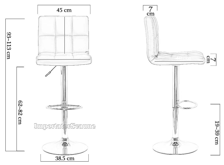 Scaune bar ABS 191 crem