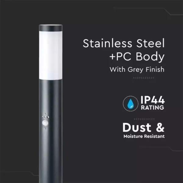 Lampă de exterior cu senzor 1xE27/60W/230V IP44 110cm antracit