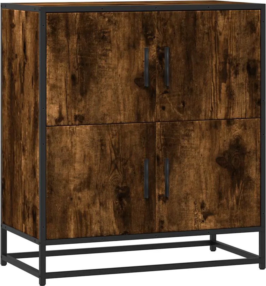 vidaXL Bufetă Stejar afumat 68x35x76 cm Lemn prelucrat