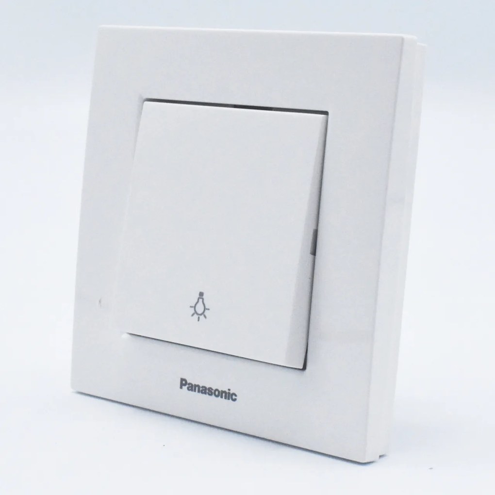 Intrerupator cu revenire Karre Plus Panasonic, ST, alb
