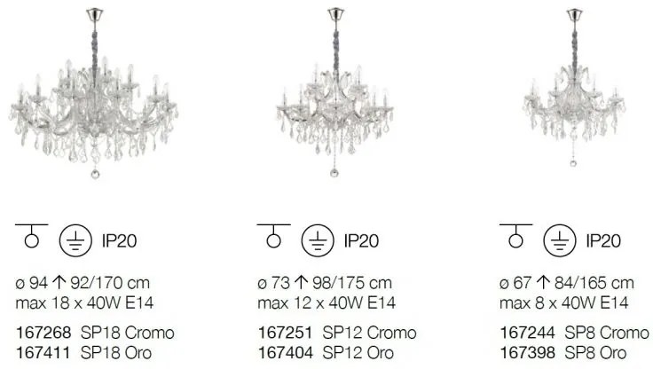Candelabru design elegant NAPOLEON SP18 auriu 167411