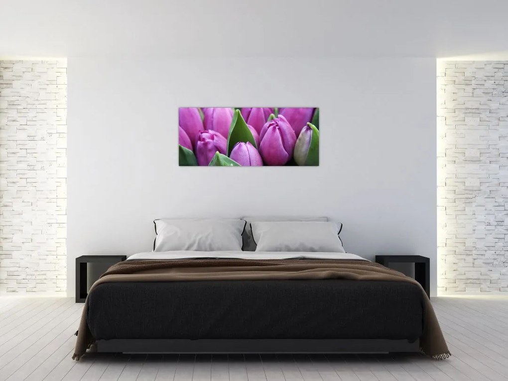 Tablou - florile lalelelor (120x50 cm)