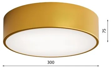 Plafonieră LED CLEO 24W 230V 4000K, Ø 30 cm, auriu
