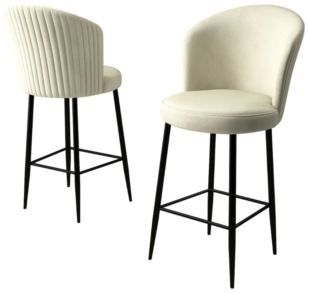 Set de scaune de bar Fora Cream, 6 buc., 6 buc.