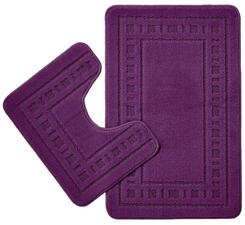 Covorașe de baie violete pentru WC 2 buc. 50x80 cm Armoni – Catherine Lansfield