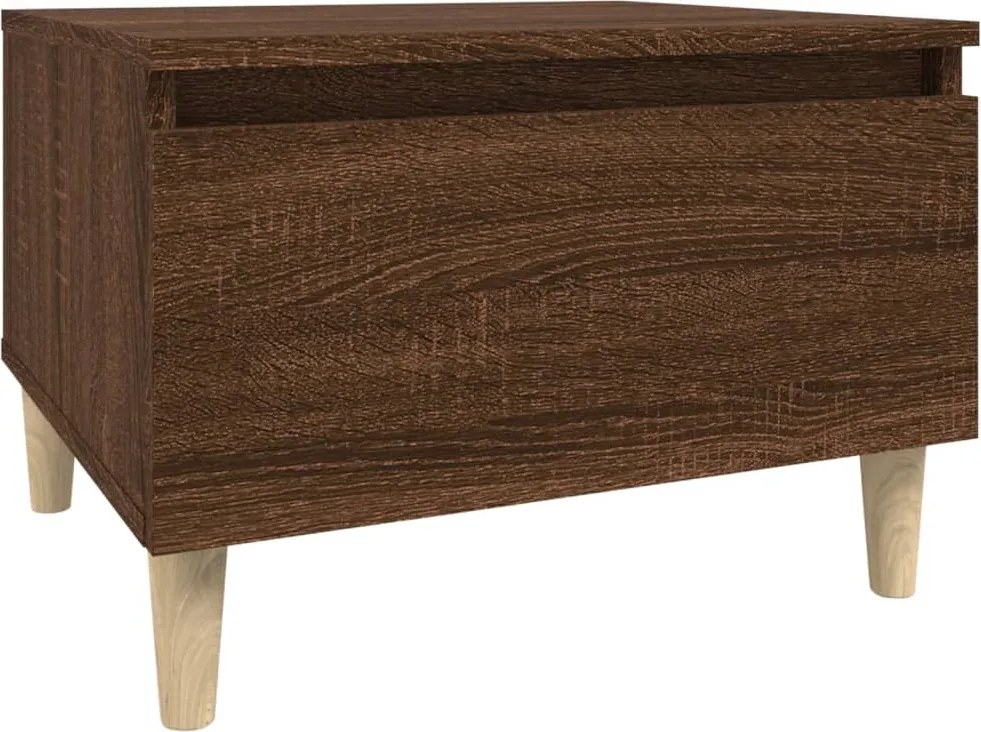 vidaXL Masă laterală, stejar maro, 50x46x35 cm, lemn compozit