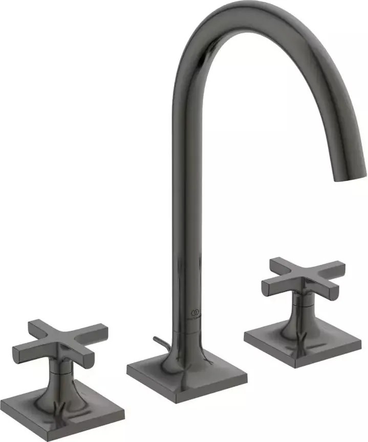 Baterie lavoar Ideal Standard Atelier Joy Neo dubla comanda gri Magnetic Grey cu ventil