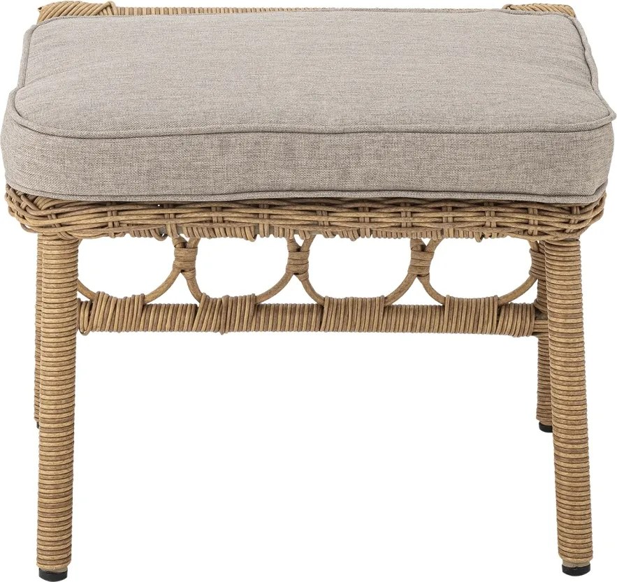 Set fotoliu și taburet din polirattan, L66×H82×W72 cm, „Belluce"