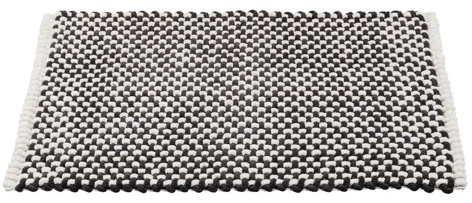 Covoraș de baie alb-negru din material textil 50x80 cm Covelo – Wenko