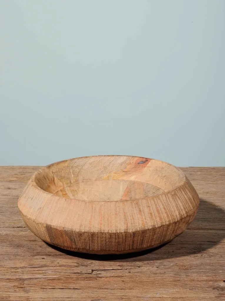 Bol din lemn de mango, 23 cm, Rustic