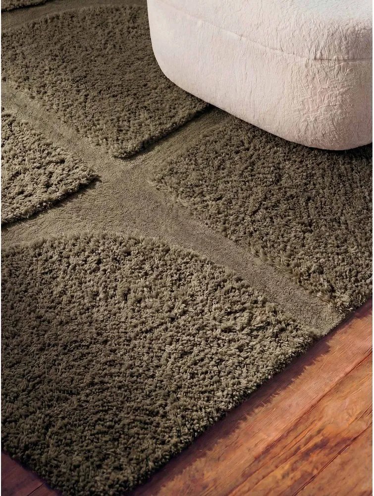 Covor kaki țesut manual 80x150 cm Lambeth Jasper – Ted Baker