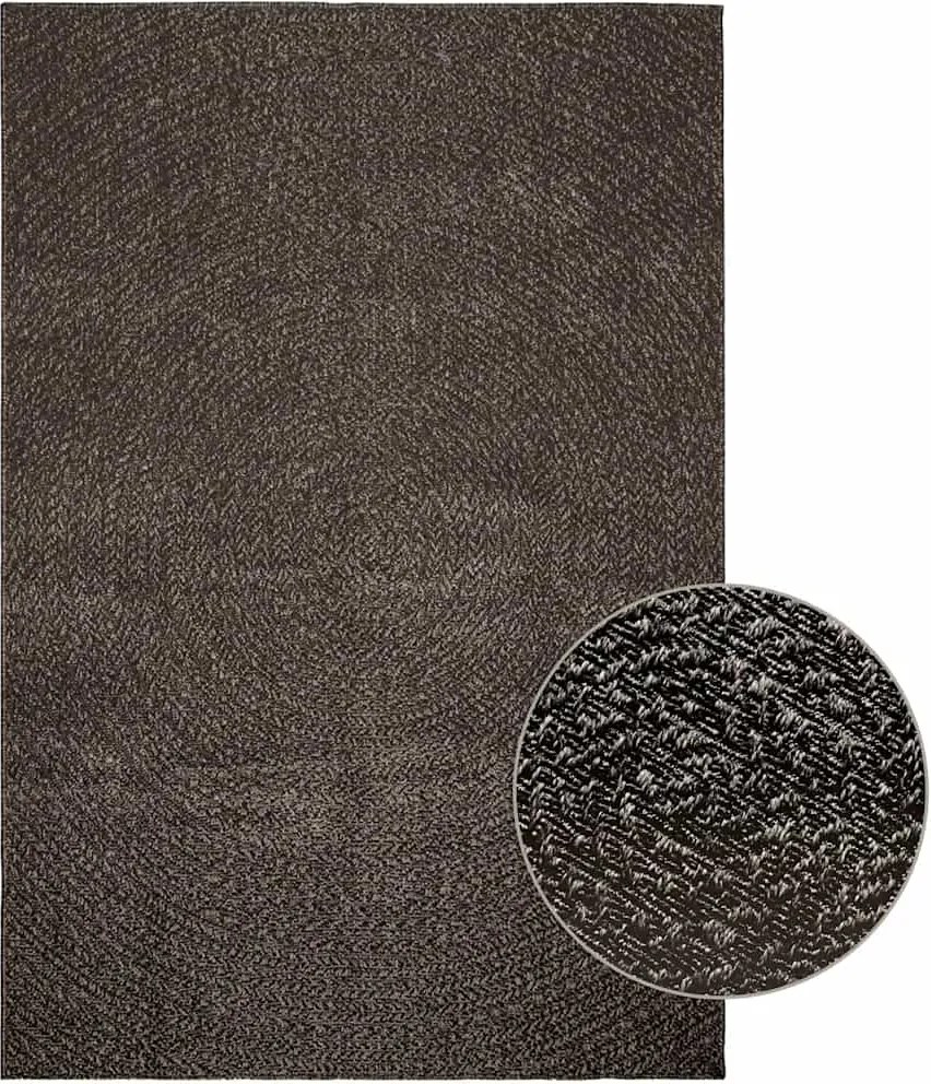 vidaXL Covor „ZIZUR” Antracit aspect iuta pentru interior și exterior