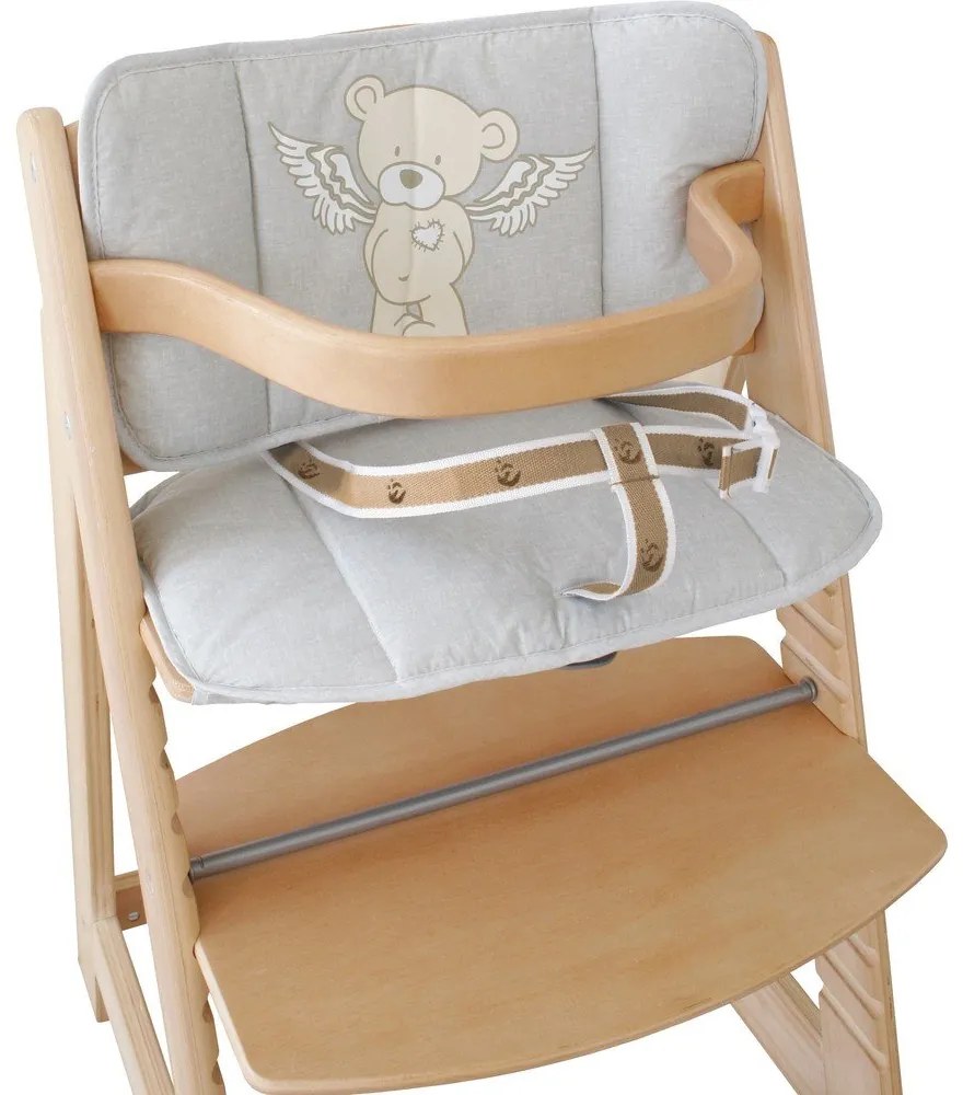 Pernă de scaun pentru copii gri Heartbreakerbär – Roba