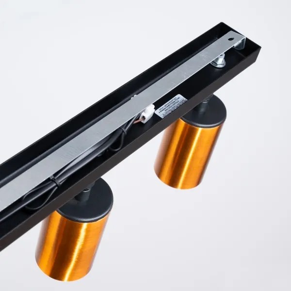 Spot Sollux SL.1376 WINX 3xGU10/10W/230V negru/cupru