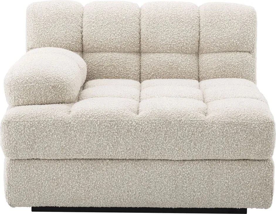 Canapea, Modul stanga design elegant LUX Dean left, boucle crem 115518 HZ