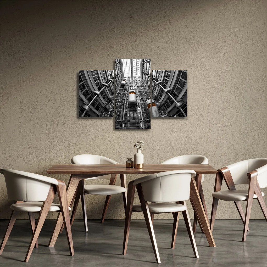 Tablou cu lift în clădire (90x60 cm)