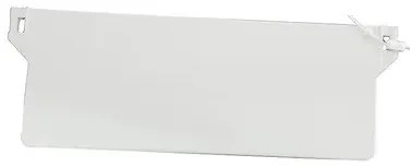 Greutate lamela jaluzele verticale, Plastic, Alb, 127mm