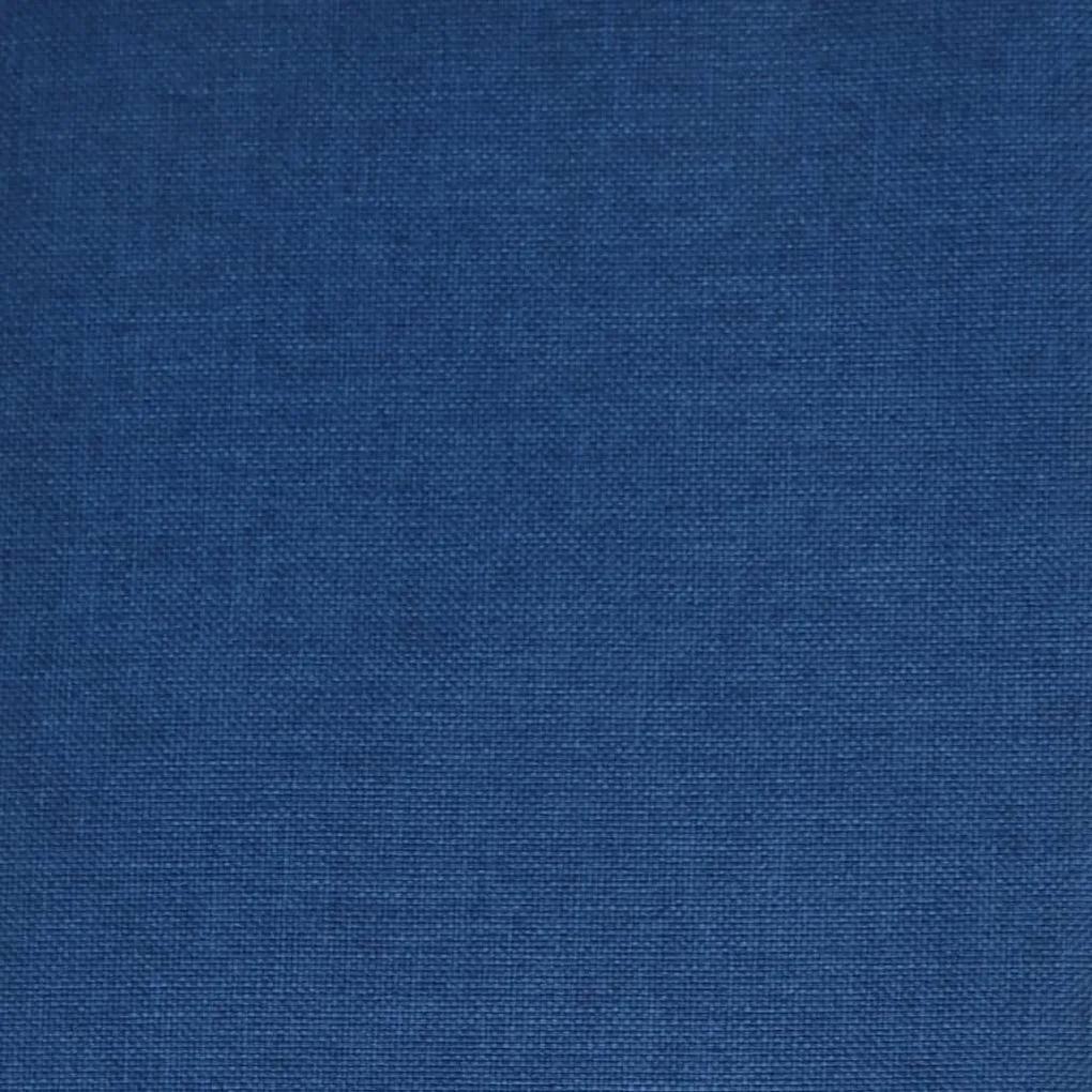 Scaune de sufragerie pivotante, 4 buc., albastru, textil 4, Albastru